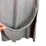 WAYF x Dede & Emily BFF Collection Gray Ribbed with Back Tie and Cut Out Dress NWT- Size S