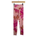 Offline By Aerie Pink Tie Dye Cross Waist Leggings - Size M (Inseam 24")
