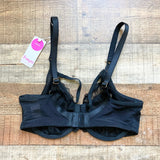 Freya Black Lace Underwire Plunge Lingerie Bra NWT- Size 34DDD