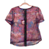 Thierry Boutemy for Opening Ceremony Sheer Back Zipper Top NWT- Size S