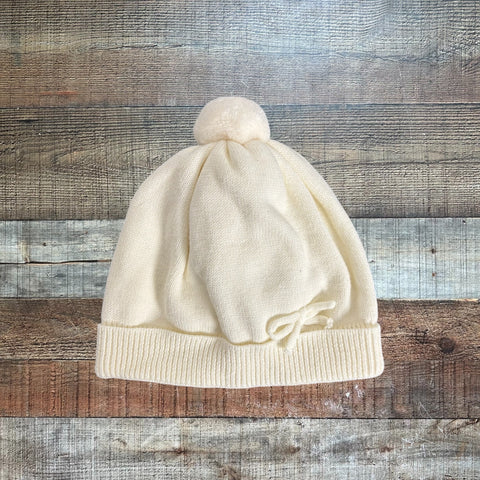 Mayoral Newborn White Bow Hat - Size 3M
