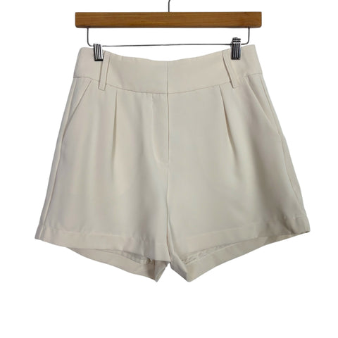 Entro Cream Pleated Shorts NWT- Size S