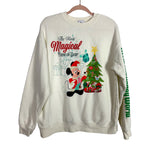 Disney White Christmas Crewneck Sweatshirt - Size L