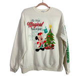 Disney White Christmas Crewneck Sweatshirt - Size L