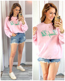 Sweet Claire Pink Beverly Hills Sweatshirt- Size S/M (see notes)