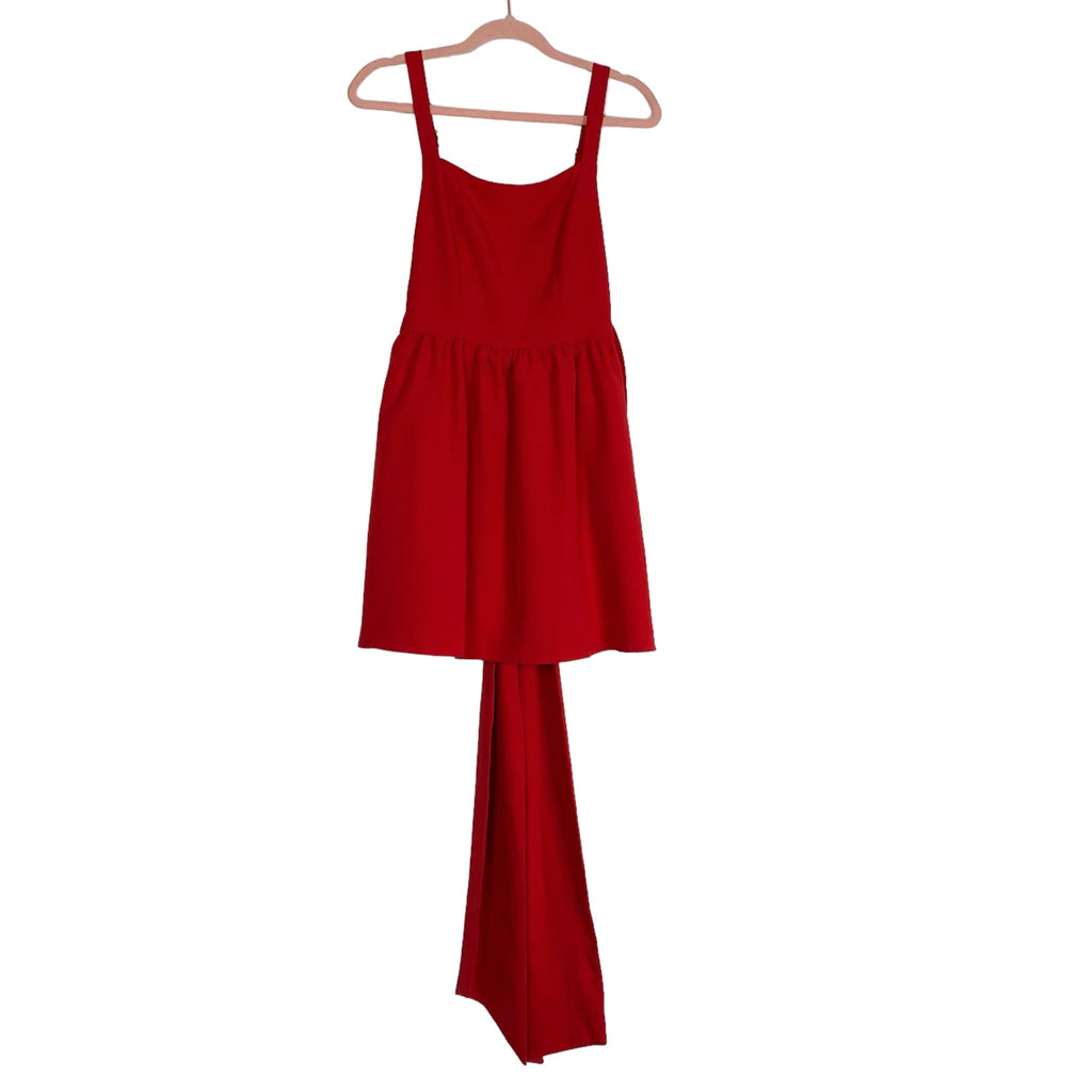 AURA Red Back Bow Dress- Size XS – The Saved Collection