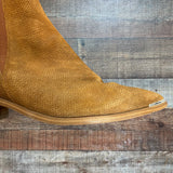 Marc Fisher Camel Suede Leather Booties- Size 8.5 (see notes)