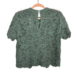 Abercrombie & Fitch Sage Open Knit Sweater NWT- Size S