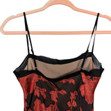 Kourt Black with Copper Shimmer Floral Printed Dress NWT- Size 0 (sold out online)