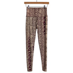 Onzie Brown/Beige Snakeskin Leggings- Size S/M (Inseam 29”)