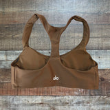 Alo Brown Padded Sports Bra- Size S