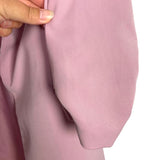 Scoop Pink with Shoulder Pads and Ruched Sleeves Open Front Blazer- Size XS (see notes, we have matching pants)