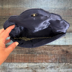 No Brand Navy Blue Beaded Clutch
