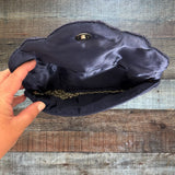 No Brand Navy Blue Beaded Clutch