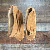 Kristin Cavallari Brown Suede Peep Toe Booties- Size 7 (see notes)