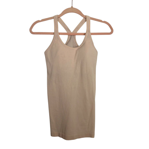Lululemon Pale Pink Padded Tank - Size ~6 (No Size Tag, Fits Like A 6)