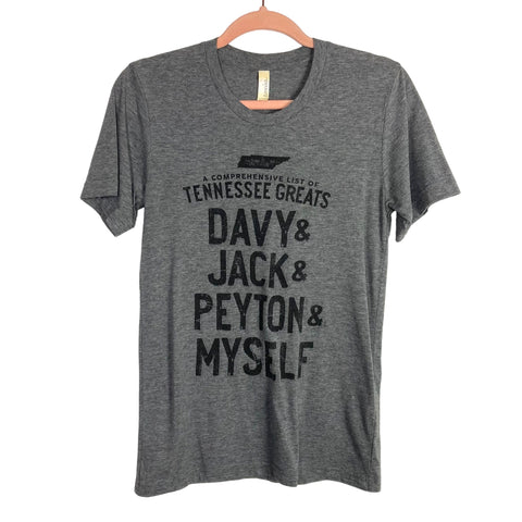 Canvas Gray Tennessee Greats Tee- Size XS