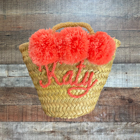 No Brand Katy Pom Pom Basket