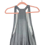 Free People Slate/White Stripes with High Neck and Raw Hem Maxi Dress- Size XS (see notes)