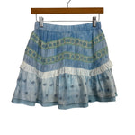 Love Shack Fancy Seafoam Pearl Felice Mini Skirt - Size P/S (Sold Out Online!)