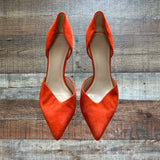 Marc Fisher Orange Suede Stilettos- Size 8.5 (see notes)