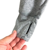 Zella Heathered Gray Hooded Long Sleeve Tee- Size M