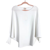 Kerisma White Ribbed Boat Neck Dolman Sleeve Ryu Sweater NWT- Size M/L