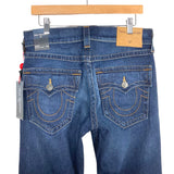 True Religion Blue Cascade Ricky Relaxed Straight Jeans NWT- Size 30  (Inseam 33")