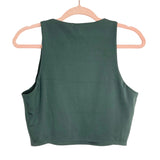 Soma Nonstop Forest Green Cropped Tank- Size M (see notes)