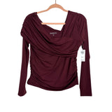Abercombie & Fitch A&F Modal-Blend Collection Maroon Top NWT - Size L