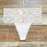 Aerie Beige Lace Thong NWT- Size XL (we have matching bra)
