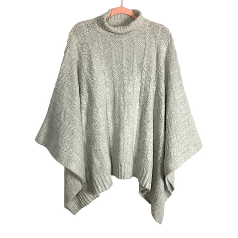 Tularosa Cream Mock Neck Sweater Poncho- Size M