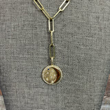 Melinda Maria Gold Moon and Stars Linked Chain Necklace