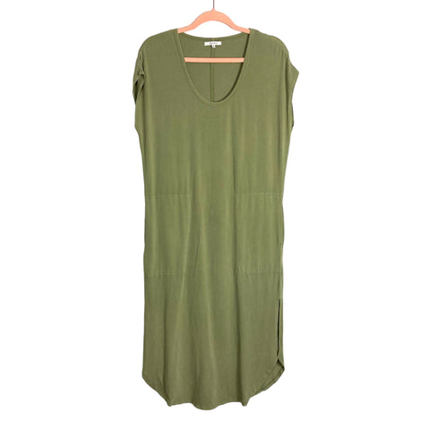 Z Supply Sage Rounded Hem with Side Slits T-Shirt Dress- Size S