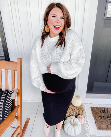 A New Day White Sweater - Size L (See Notes)