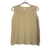 Pink Lily Yellow Sleeveless Sweater- Size XL