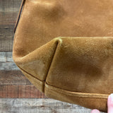 Madewell Camel Suede Cow Leather Tote (see notes)