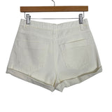 Mustard Seed Off White Distressed Jean Shorts- Size S