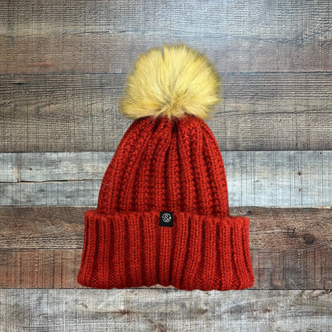 Treasure & Bond Red Persimmon Beanie Hat NWT