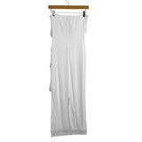 Fashion White Ruffle Strapless Dress NWT - Size S
