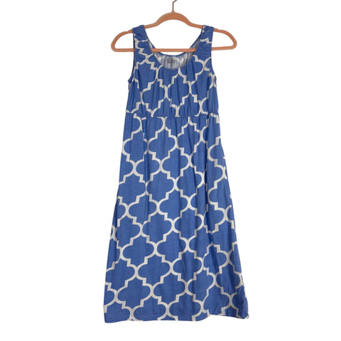 Baby Be Mine Blue/White Maternity Night Gown - Size S (We Have Matching Robe!)