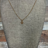 No Brand Gold Bar Star Cutout Necklace (See Notes)