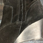 Sole Society Black Knee High Wedge Boots - Size 9.5 (See Notes)