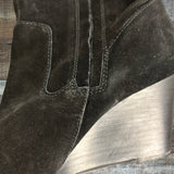 Sole Society Black Knee High Wedge Boots - Size 9.5 (See Notes)