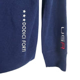 Ralph Lauren Navy USA Ryder Cup 2023 Washable Cashmere Hooded Pullover- Size S
