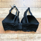 Aerie Black Lace Padded Underwire Plunge Bra NWT- Size 34DD