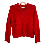 English Factory Red Half-Zip Pullover Sweater- Size XS (sold out online)