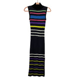 Prabal Gurung Striped Wool and Cashmere Blend Sleeveless Button Closure Slit Sweater Dress- Size ~XS (sold out online, no size tag fits like XS)