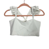 Port De O Bras White Scrunchie Crop Top - Size S