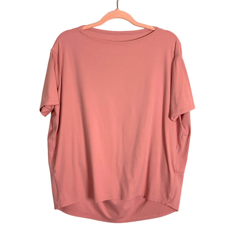 Lululemon Pink Boat Neck Tee- Size ~6 (see notes)